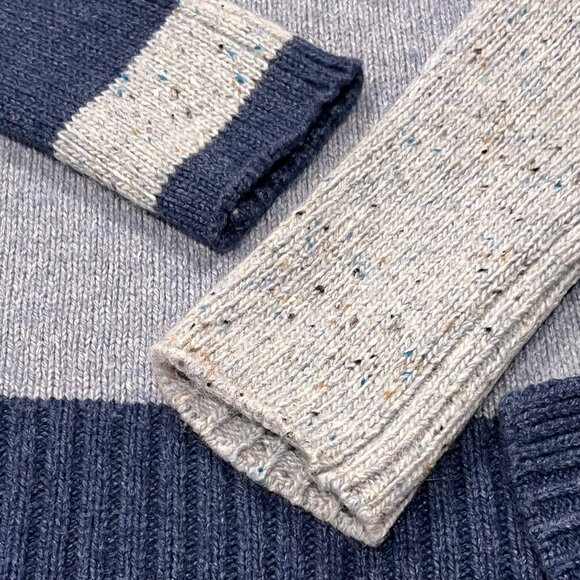 Zaket & Plover Color Block Pullover Sweater, Blue, S - Picture 6 of 9